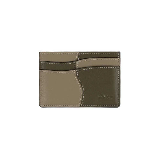 DIME WAVE LEATHER CARDHOLDER KHAKI