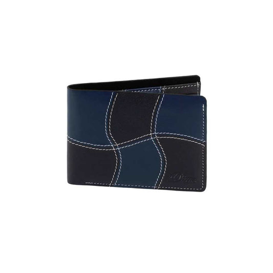 DIME WAVE LEATHER WALLET NAVY