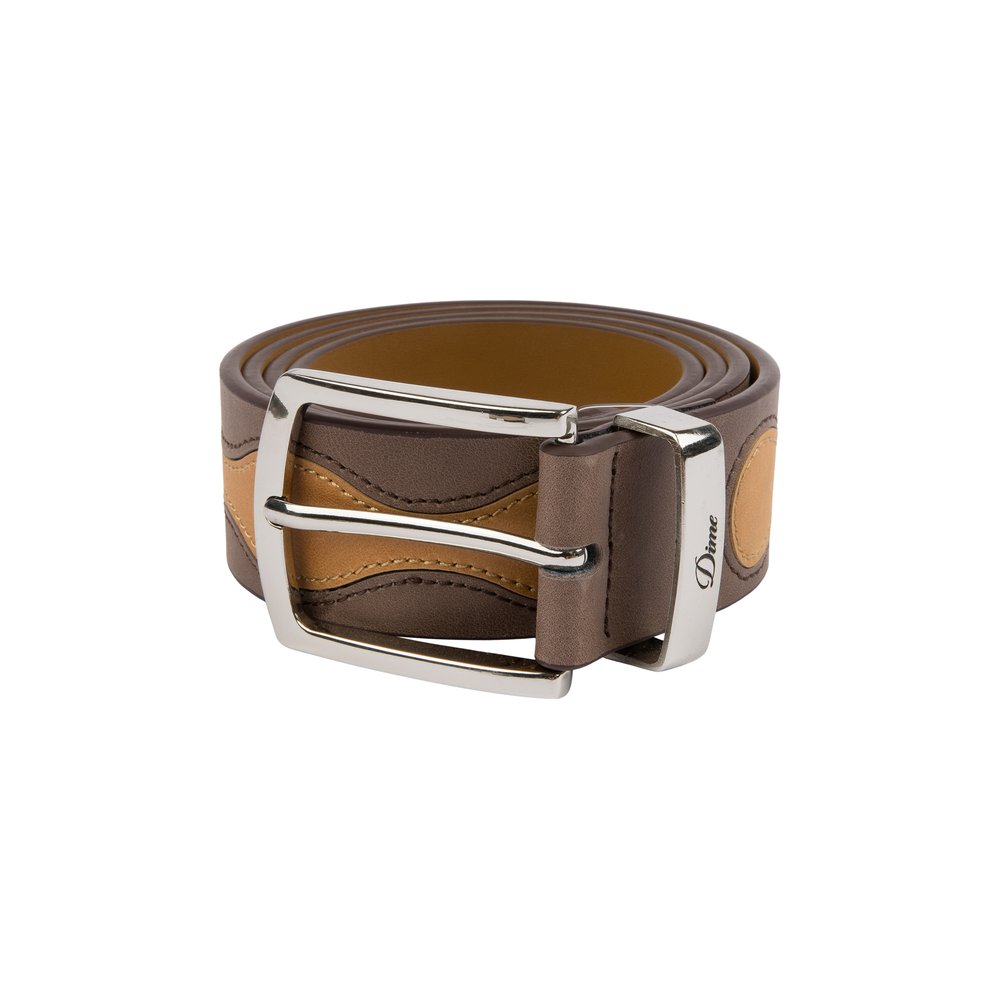 DIME PREMIUM LEATHER BELT BROWN