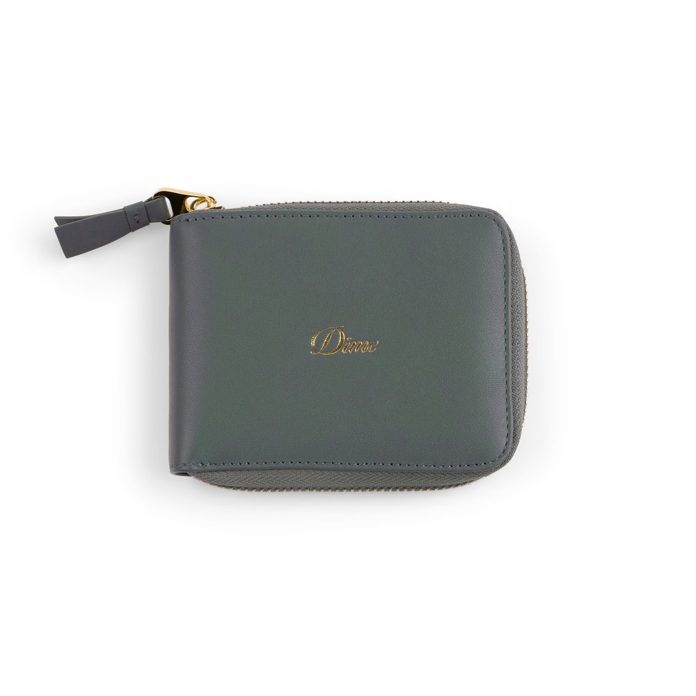 DIME CURSIVE ZIP-WALLET DARK GREEN