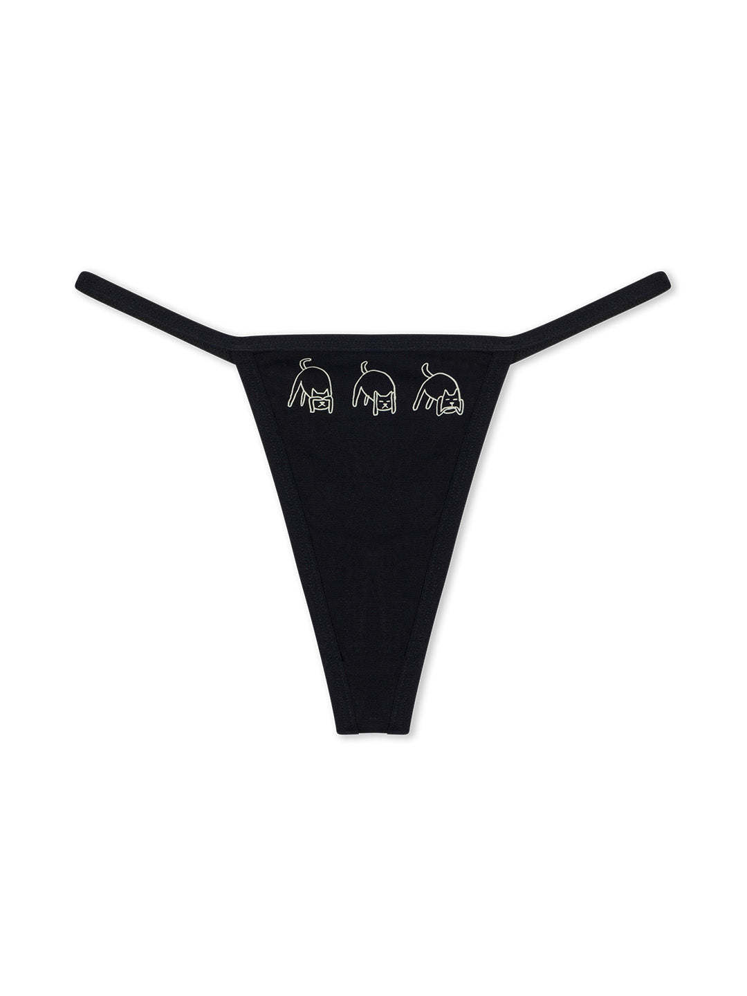 Blonded Thong Black