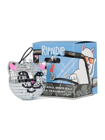 Nermal Disco Car Ornament Silver