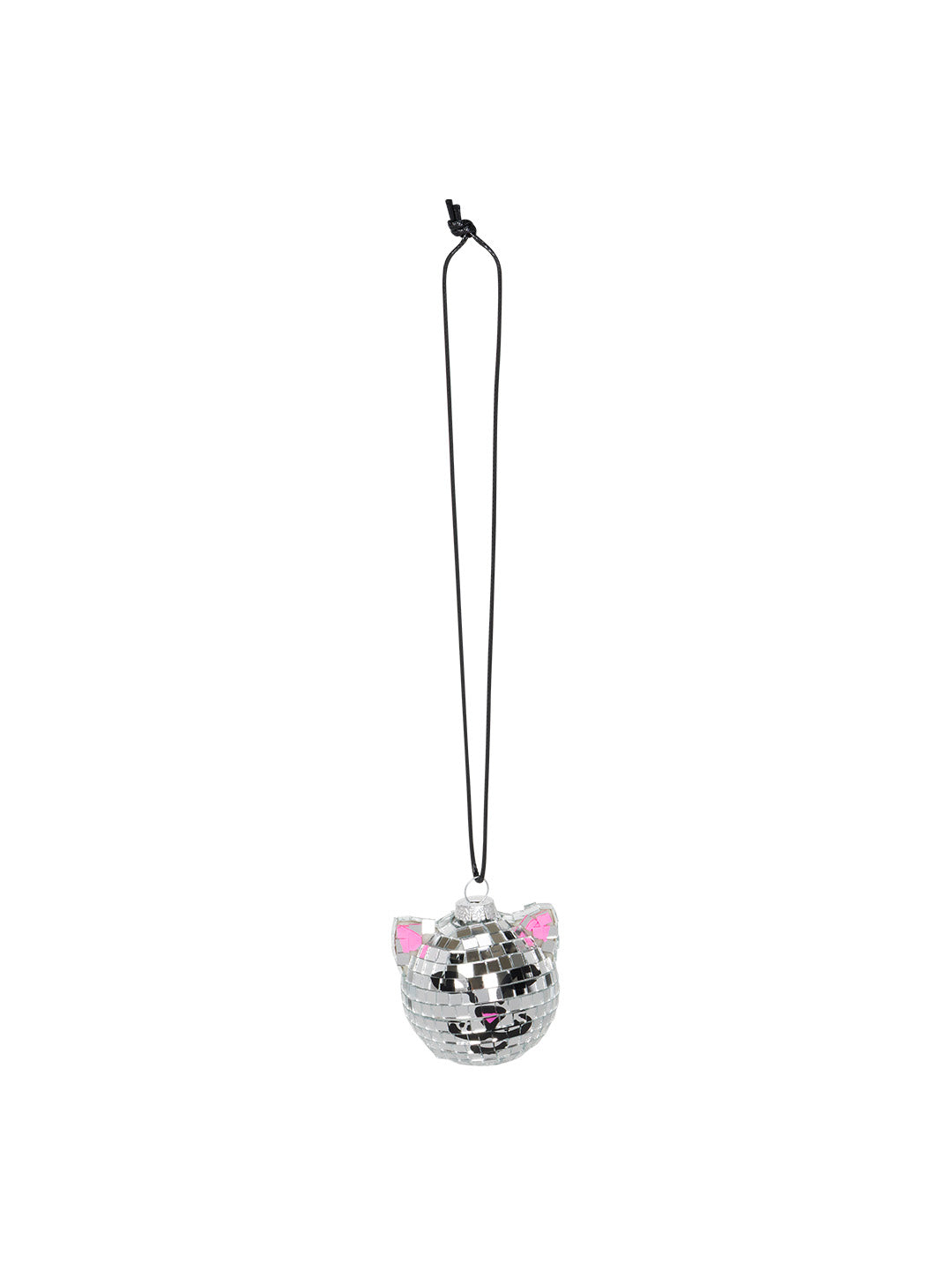 Nermal Disco Car Ornament Silver
