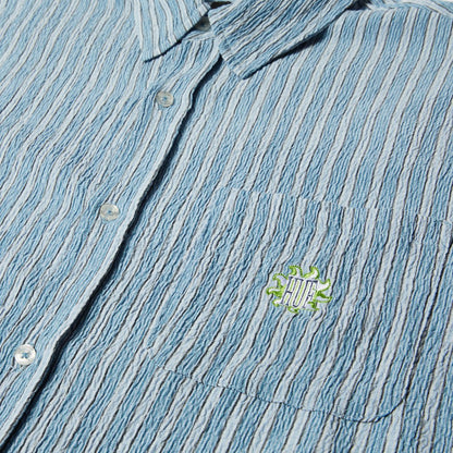 HUF APOLLO STRIPED SHIRT LIGHT BLUE