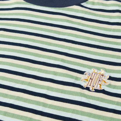 HUF APOLLO STRIPED KNIT BOXY BLUE