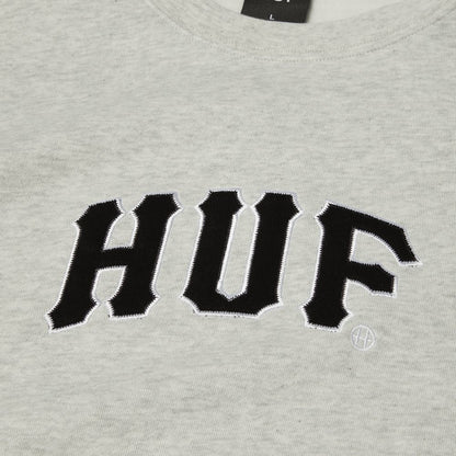 HUF ARCH APPLIQUE CREWNECK GREY