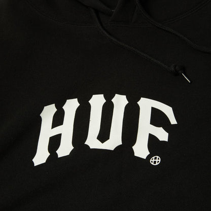 HUF ARCH HOODIE BLACK