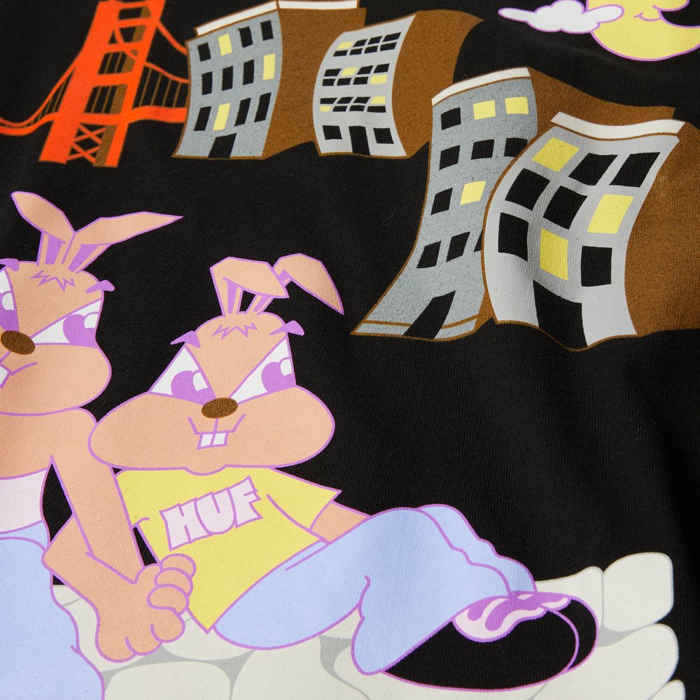 HUF BAE VIEW TEE BLACK