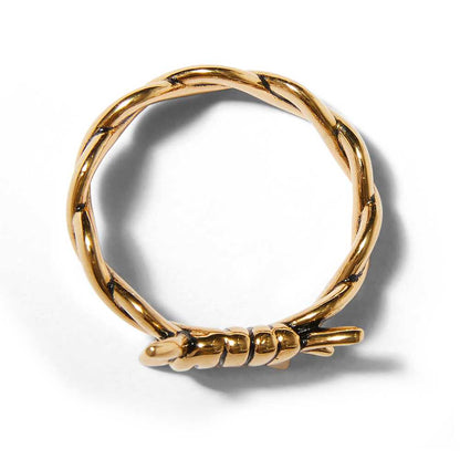 HUF BARBED WIRE RING GOLD