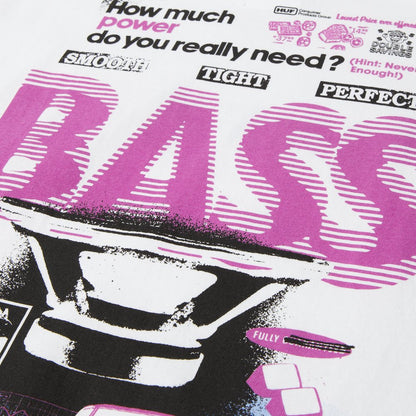 HUF BASS POWER TEE WHITE