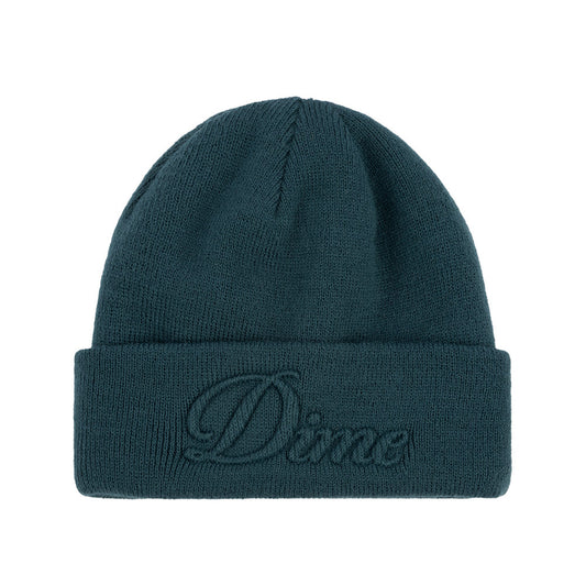 DIME CURSIVE FOLD BEANIE TURQUOISE