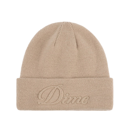 DIME CURSIVE FOLD BEANIE CREAM