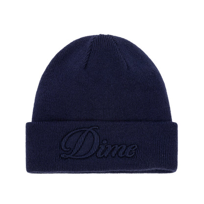 DIME CURSIVE FOLD BEANIE NAVY