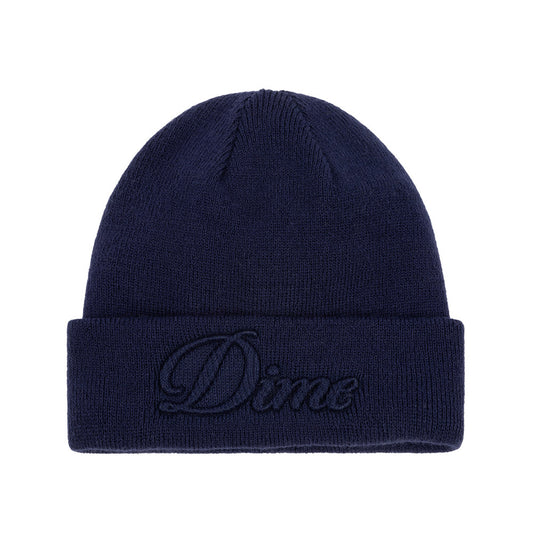 DIME CURSIVE FOLD BEANIE NAVY