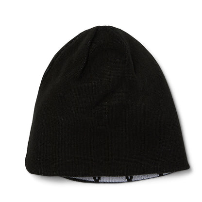 HUF TOKEN REVERSIBLE SKULL BEANIE BLACK