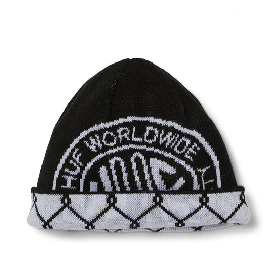 HUF TOKEN REVERSIBLE SKULL BEANIE BLACK