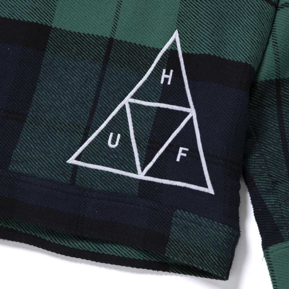 HUF X PLEASURES BLACKWATCH WORK JACKET