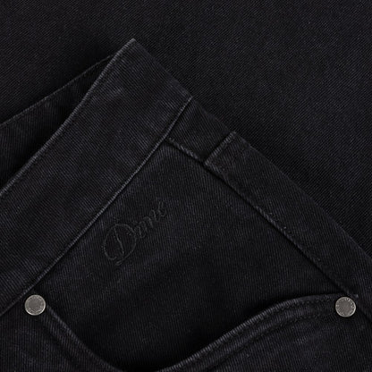 DIME BAGGY DENIM PANTS BLACK