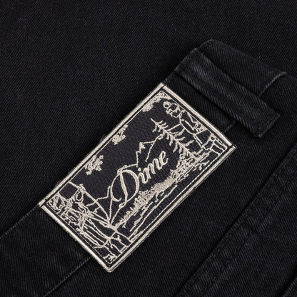 DIME BAGGY DENIM PANTS BLACK