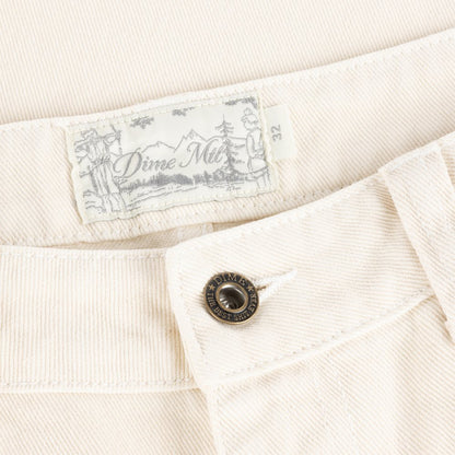DIME RELAXED DENIM PANTS WHITE