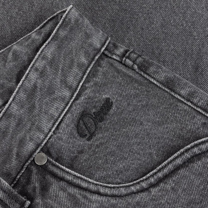 DIME STRAIGHT DENIM PANTS BLACK