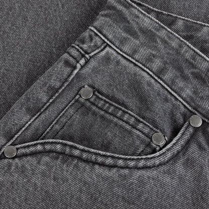 DIME STRAIGHT DENIM PANTS BLACK