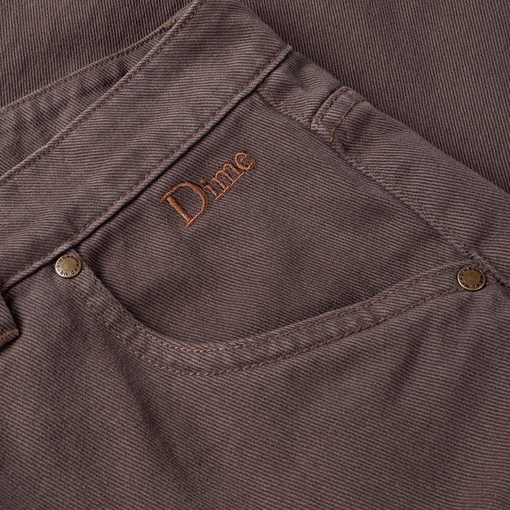 DIME CLASSIC BAGGY DENIM PANTS  BROWN