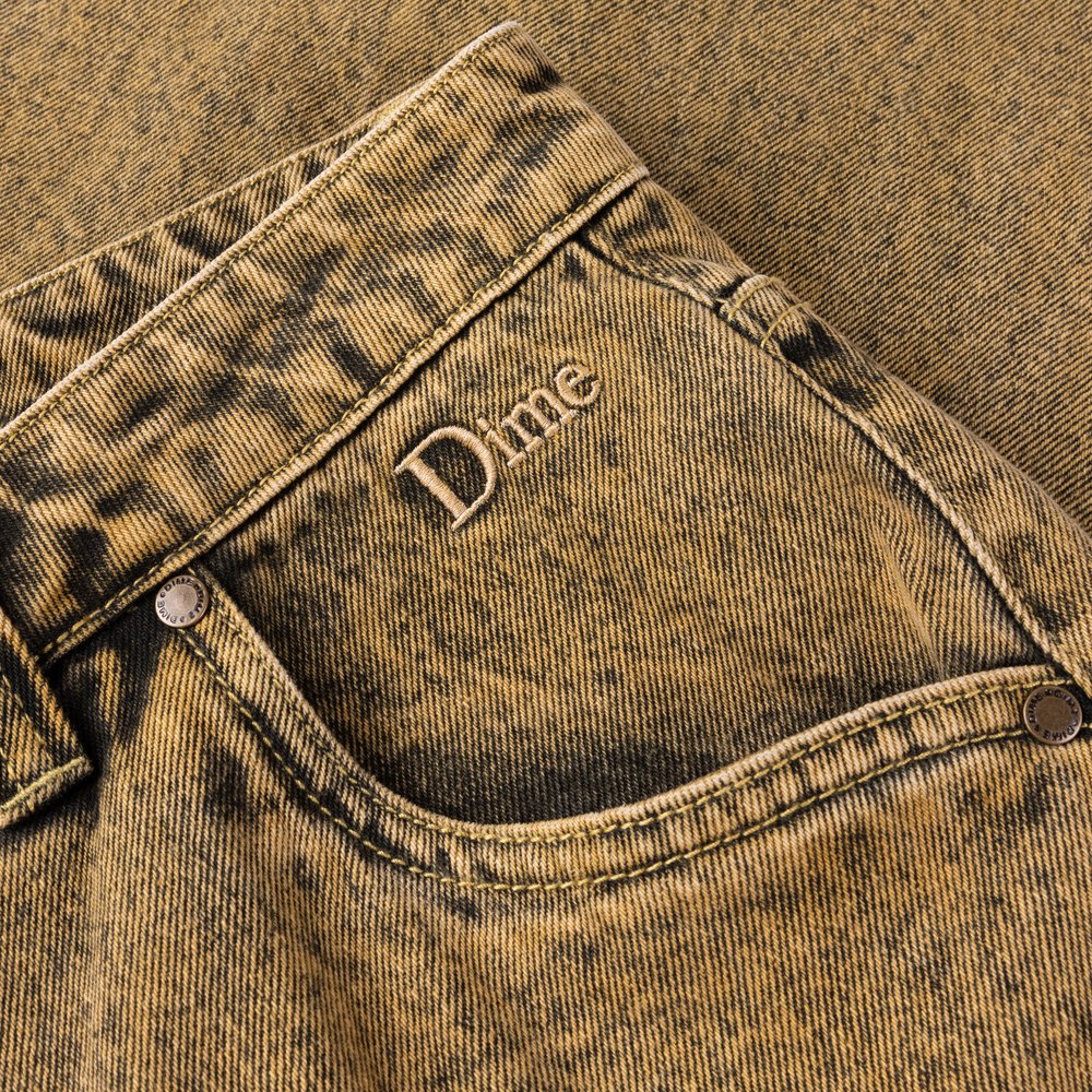 DIME CLASSIC BAGGY DENIM PANTS GOLD