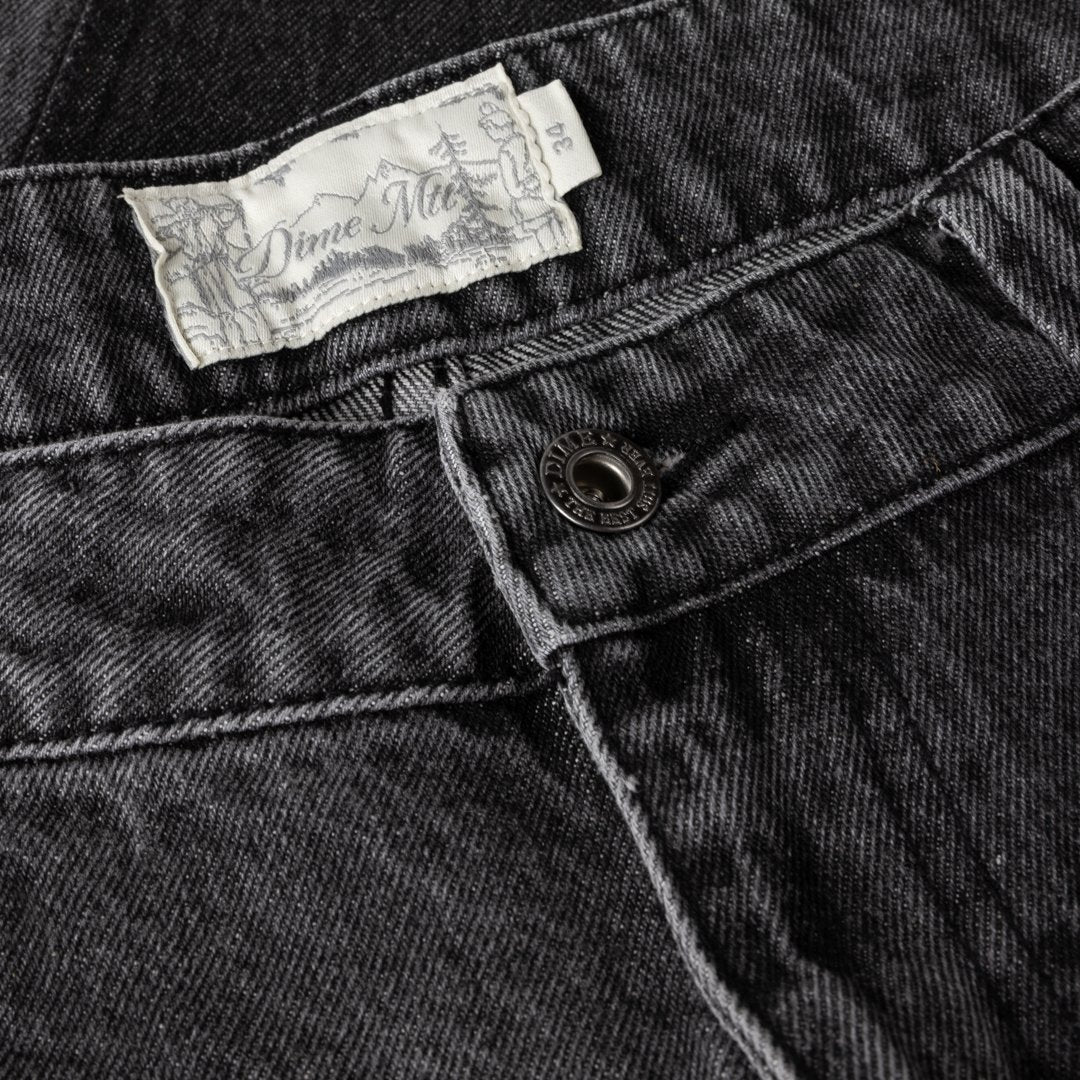 Baggy Denim Pants Black