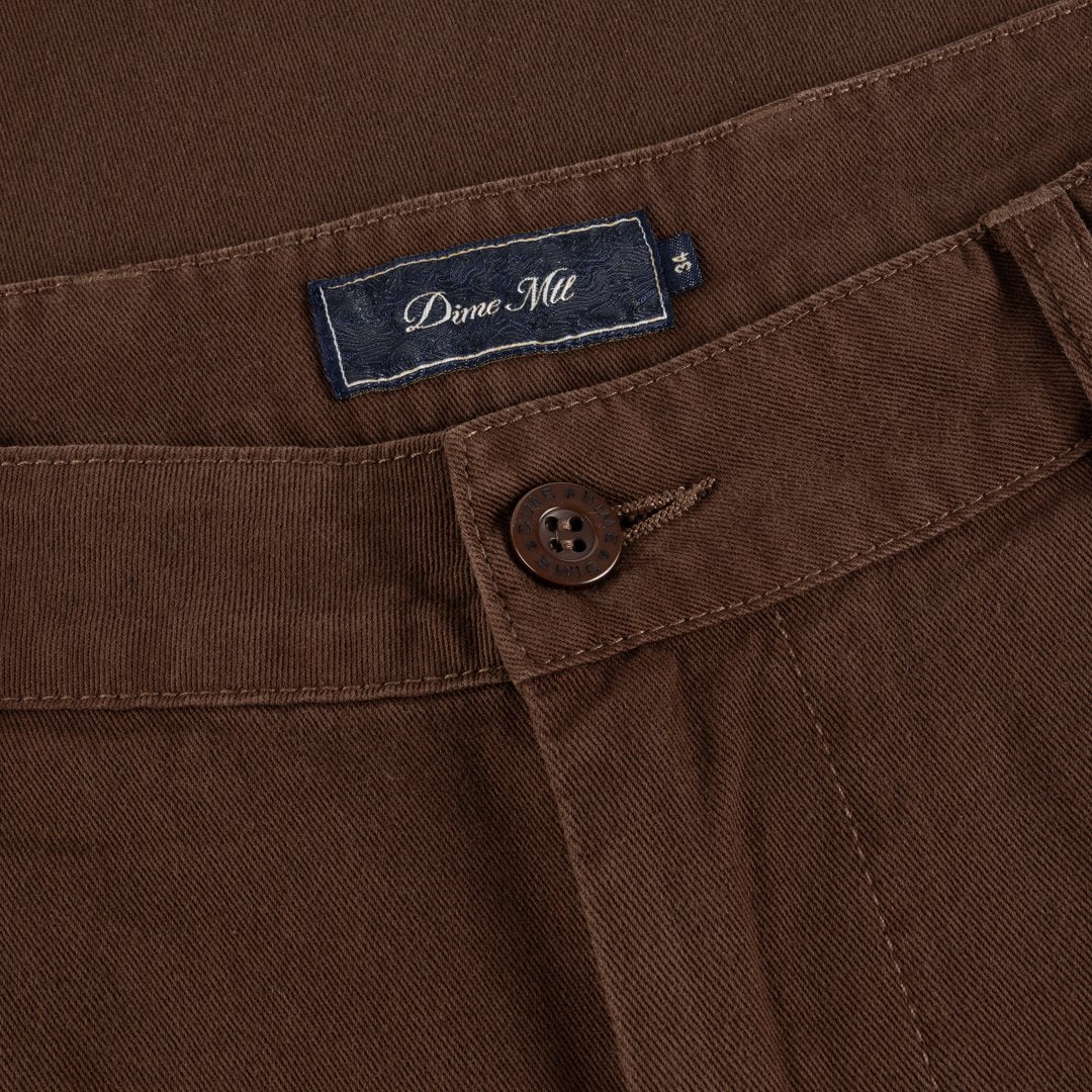 Baggy Chino Pants Brown
