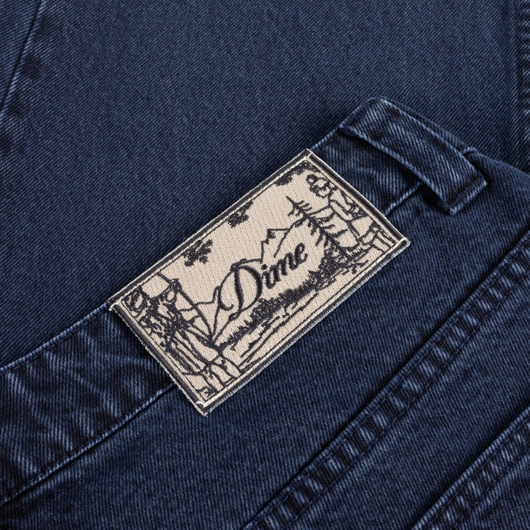 Relaxed Denim Pants Blue