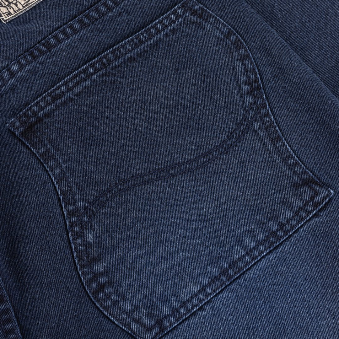 Relaxed Denim Pants Blue