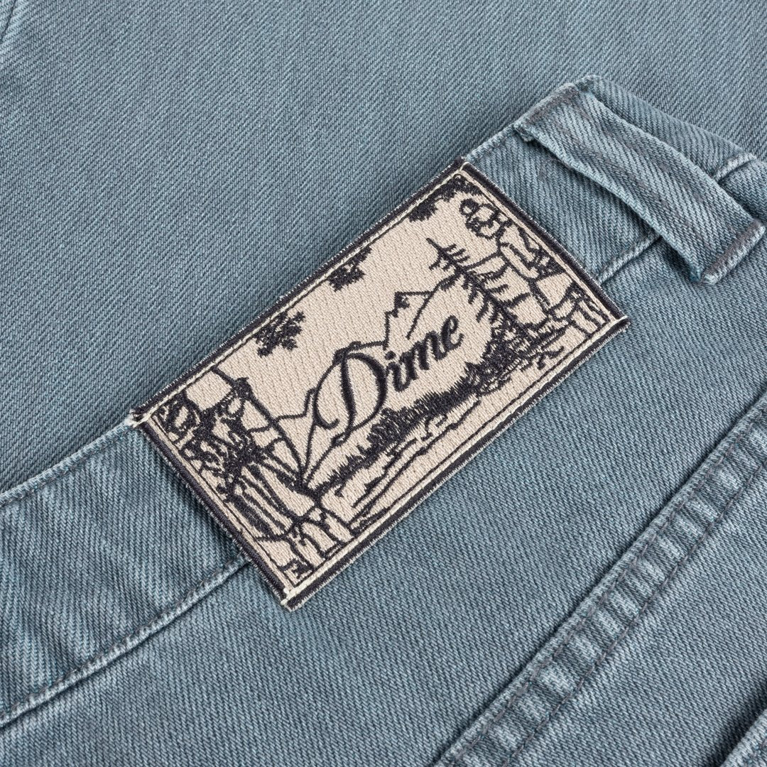 Relaxed Denim Pants Light Blue