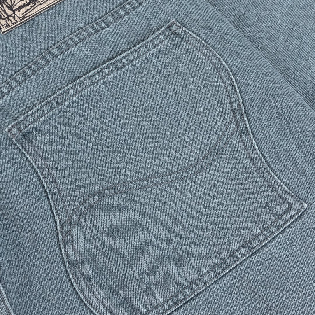 Relaxed Denim Pants Light Blue