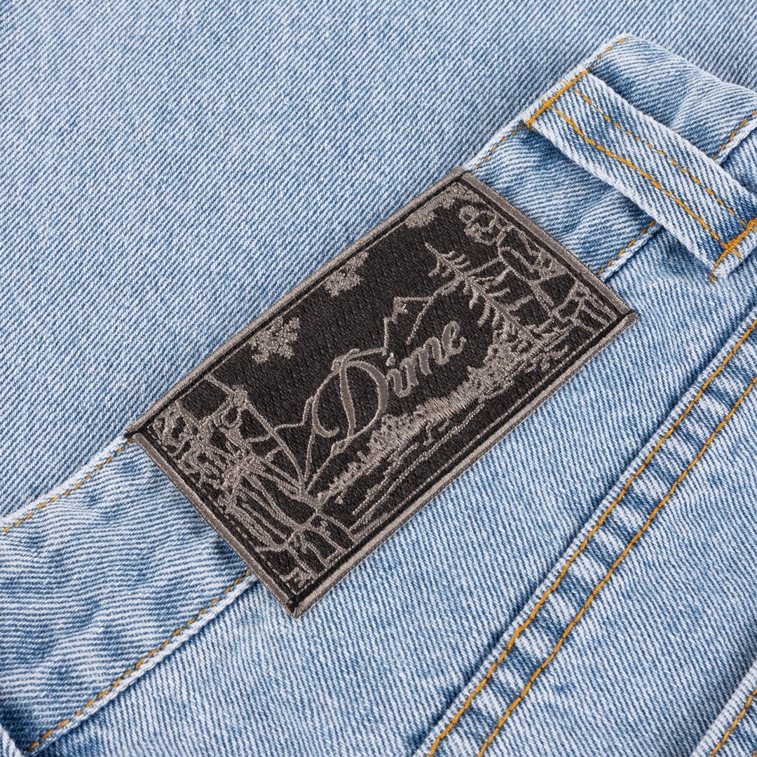 Straight Denim Pants Light Blue