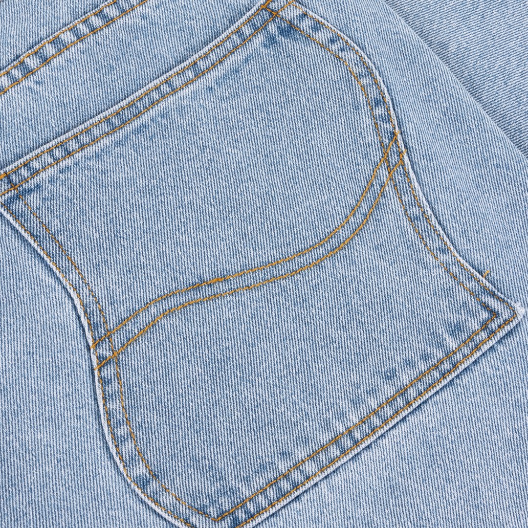 Straight Denim Pants Light Blue