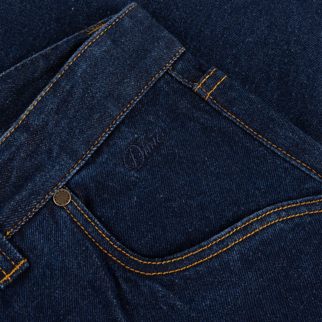 Straight Denim Pants Blue