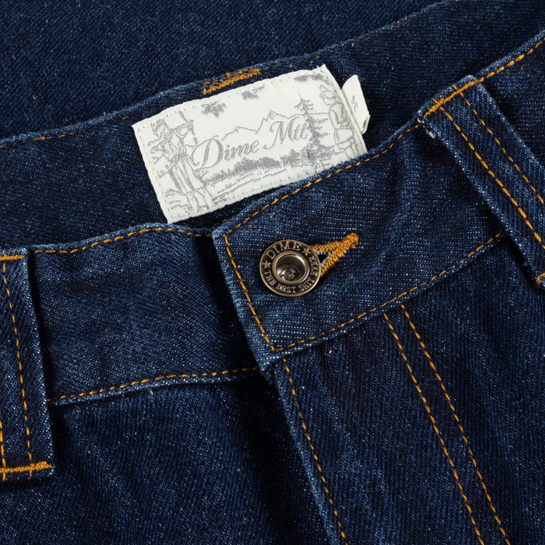 Straight Denim Pants Blue