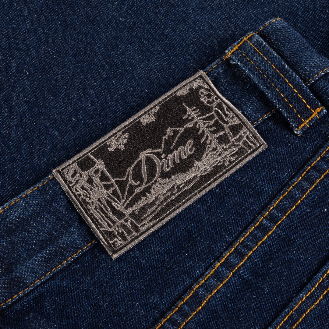 Straight Denim Pants Blue