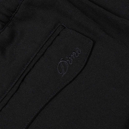 DIME PLEATED TWILL SHORT BLACK