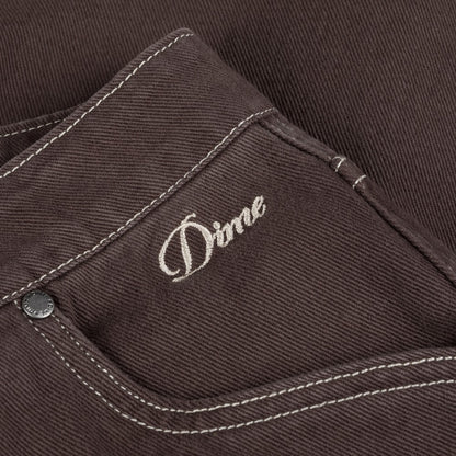 DIME CLASSIC DENIM SHORTS BROWN