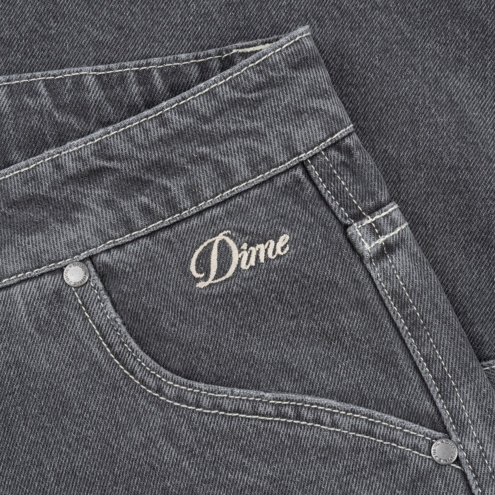 DIME CLASSIC DENIM SHORTS BLACK