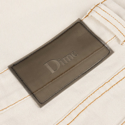 DIME CLASSIC DENIM SHORTS WHITE