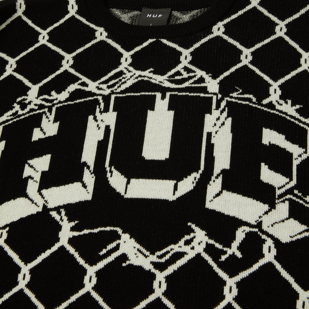HUF BREAKTHROUGH SWEATER BLACK