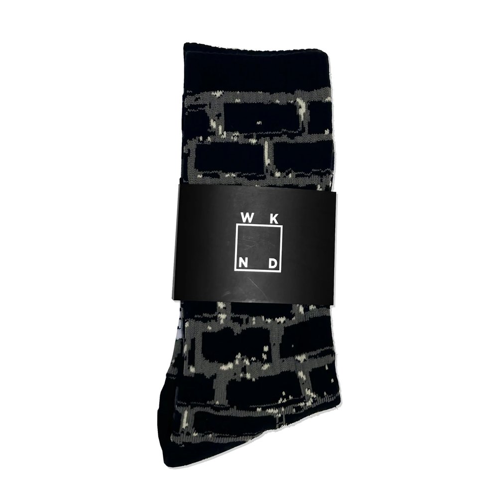 WKND BRICK SOCKS BLACK