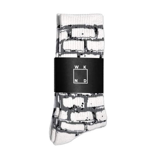 WKND BRICK SOCKS WHITE