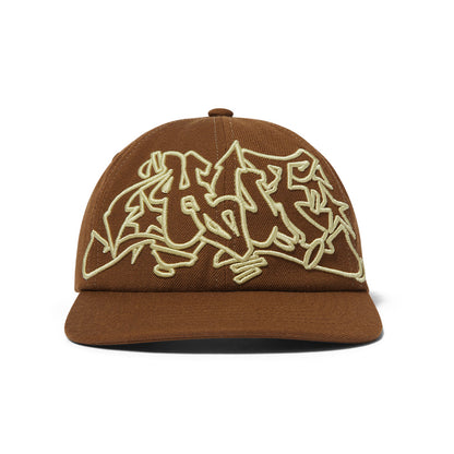 HUF OUTLINES SNAPBACK HAT BROWN