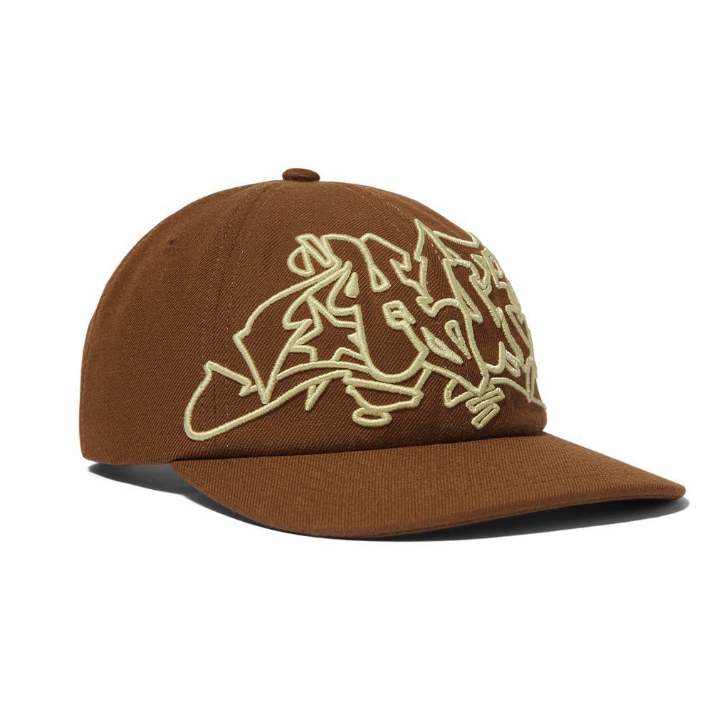 HUF OUTLINES SNAPBACK HAT BROWN