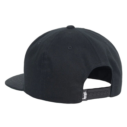 STUSSY BIG STOCK POINT CROWN CAP BLACK