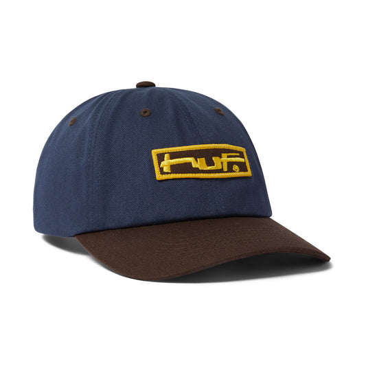 HUF STRETCH LOGO 6 PANEL NAVY